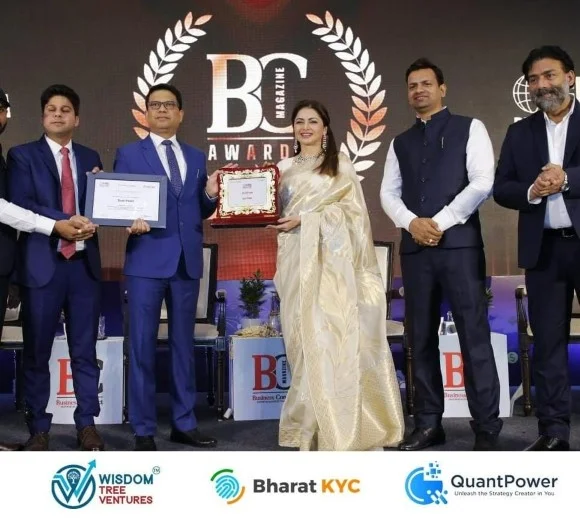 Bharat KYC secures 'Fastest eKYC' and QuantPower bags 'Best Algo Trading Platform' Award from NITI Ayog Advisor & Bollywood Diva Bhagyashree