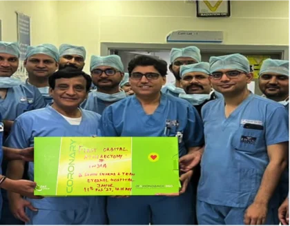 Eternal Hospital Performs Successful Angioplasty with Orbital Atherectomy Technique for Calcified Blockage in Heart<br>