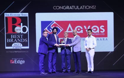 Aavas Financiers Recognized as Best BFSI Brand at the ET Best BFSI Brands Conclave<br>