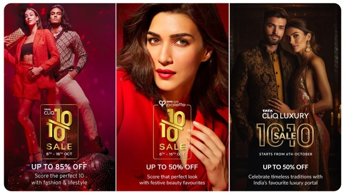 Tata CLiQ, Tata CLiQ Luxury, and Tata CLiQ Palette celebrate the festive season with their flagship sale event 10.10<br>