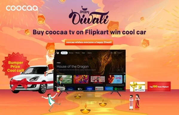 coocaa Enhances Diwali Celebrations with an Exciting Offer: Win a Car When Consumers Buy a TV