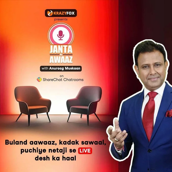 Voice of the People: Anuraag Muskaan's Janta Ki Awaaz Brings Top Ministerial Candidates to ShareChat Audio Chatrooms<br>