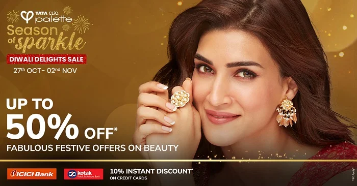 This Festive Season, Find Your Beauty Match with Tata CLiQ Palette’s Season of Sparkle Sale<br>