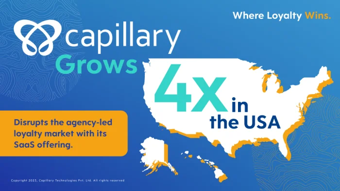 Capillary Technologies Grows 4x in the USA; Set to Dominate the Loyalty Technology Market With Its SaaS Offering<br>