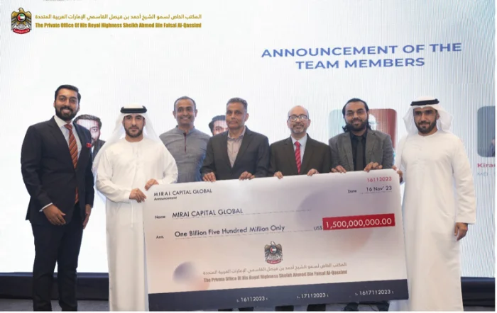 MIRAI JMAC and Royal Family Office of UAE Announce Formation of MIRAI Capital Global With Its First Tranche of USD 1.5 Billion Investment Fund for ASIA-USA-UAE Corridor<br>