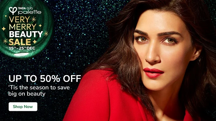 Glam up This Holiday Season with Tata CLiQ Palette’s ‘Very Merry Beauty Sale’<br>