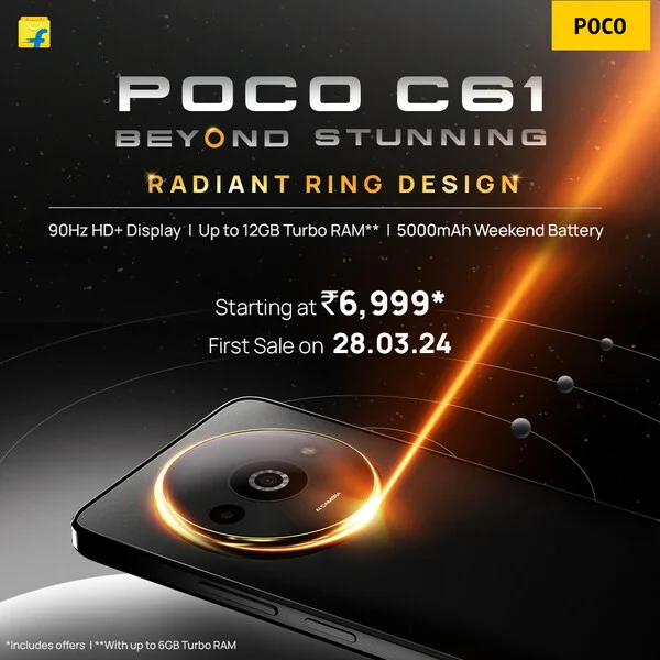 Stylish Design, Affordable Price: POCO Launches POCO C61