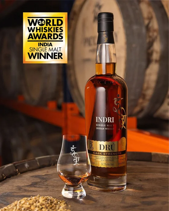 Piccadily Distilleries Makes India Proud Once Again. Indri Dru, Its Cask Strength Expression, Wins the ‘Best Indian Single Malt’ at World Whiskies Awards 2024<br>