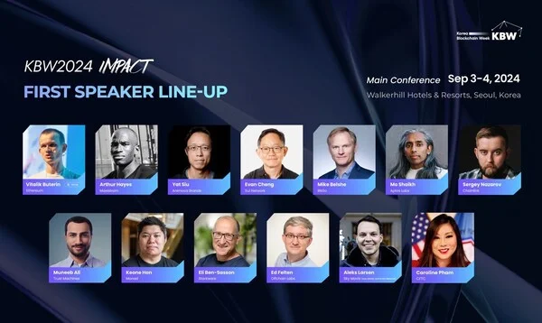 Korea Blockchain Week 2024 Announces Esteemed Headline Speakers, Claiming its Crown as the World's Pre-eminent Web3 Conference