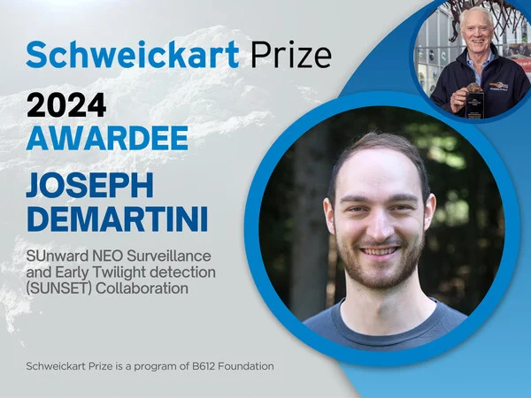 B612 Foundation Announces Inaugural Schweickart Prize Winner