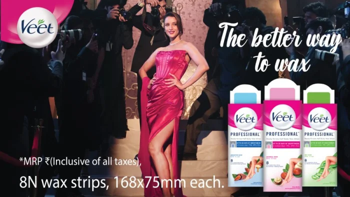 Veet Unveils #BetterWayToWax Campaign with Triptii Dimri, Showcasing Superior Hair Removal Technology<br>