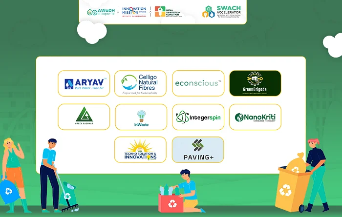 Innovation Mission Punjab, IIT Ropar - TIF AWaDH, and India Sanitation Coalition Propel 10 WASH Startups with the SWACH Accelerator Program<br>
