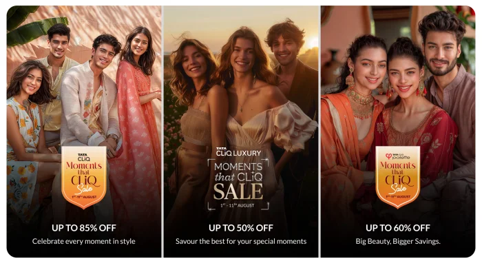Tata CLiQ’s Moments that CLiQ Sale brings irresistible offers on fashion, luxury, and beauty<br>