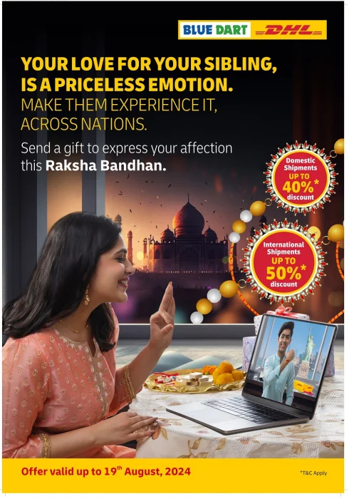 DHL Express India launches Rakhi Express offering customers up to 50 per cent discounts<br>