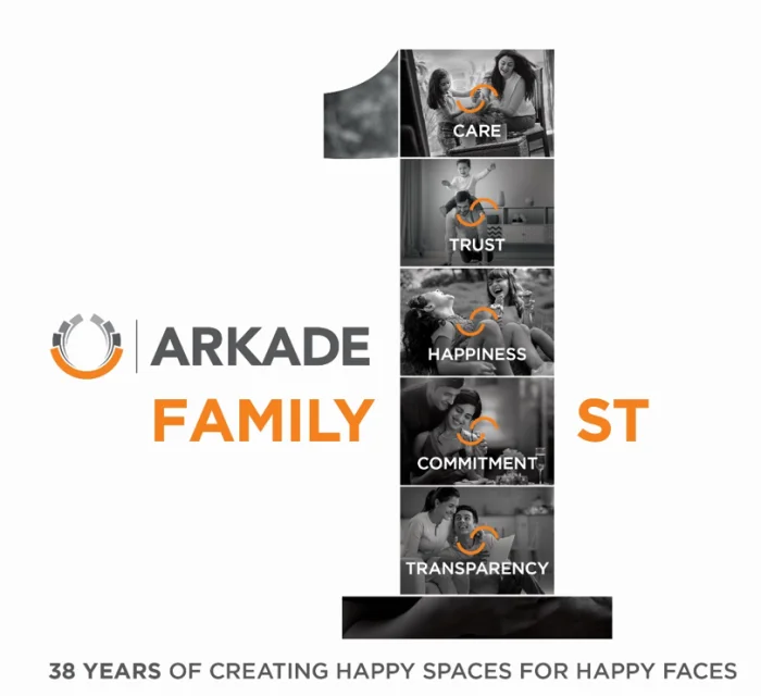 Arkade Developers Celebrates 38 Years of Creating Happy Spaces, Launches #FamilyFirst Campaign for Mumbaikars<br>