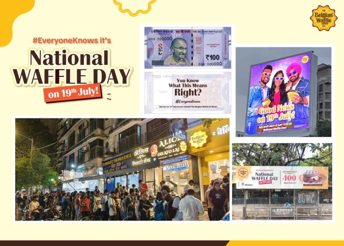 The Belgian Waffle Co Registers 5 lakh footfall on The National Waffle Day <br>