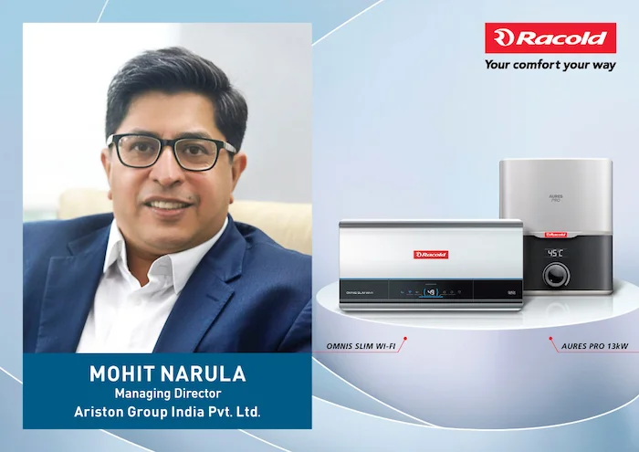 Racold Elevates Water Heating Experience with Omnis Slim and Aures Pro 13 kW Water Heaters<br>