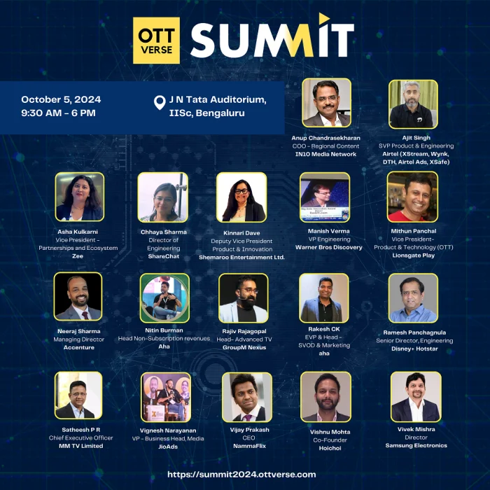 OTTVerse Summit 2024 to Drive India's OTT Revolution with Industry Experts<br>