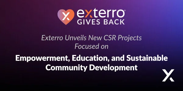 Exterro Unveils New CSR Projects Focused on Empowerment, Education, and Sustainable Community Development