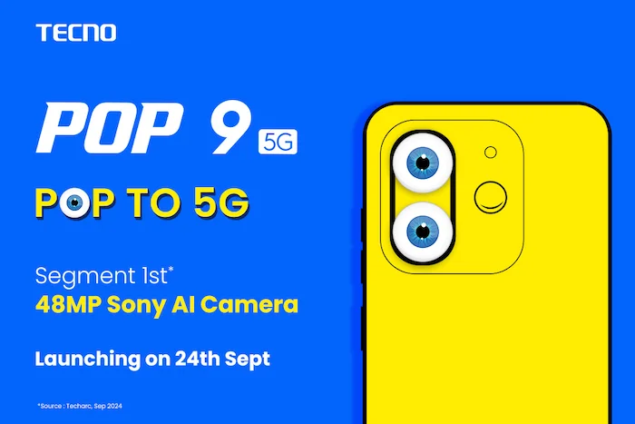 The Super Stylish TECNO POP 9 with a 48MP Sony AI Camera—now up for Grab<br>