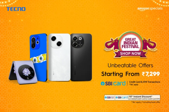 TECNO’s The Great Indian Festival Sale on Amazon: Your Ultimate Shopping Adventure!<br>