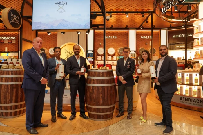 Gulf Beverages in Collaboration with Rampur Distillery Unveils Exclusive Rampur Select at Bengaluru Duty Free<br>