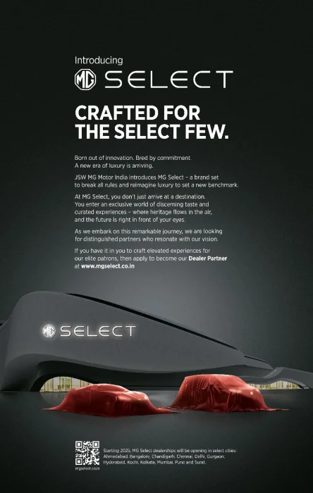 JSW MG Motor India to Enter Premium Car Segment with MG Select<br>