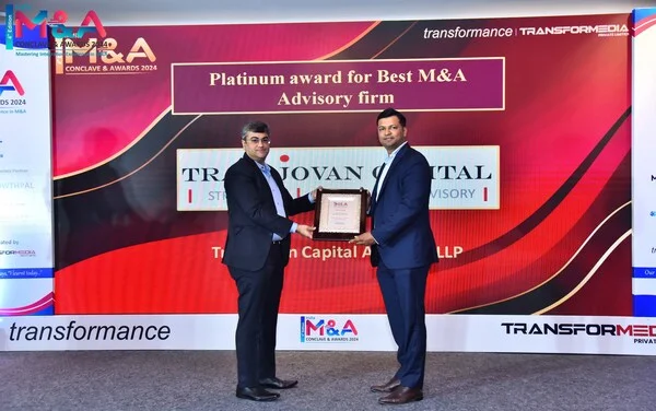 Transjovan Capital recognized as 'Best M&A Advisory firm' in India for 2024