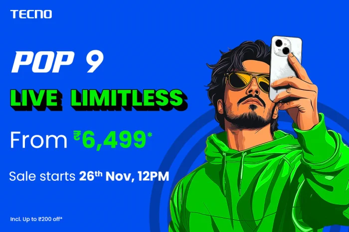 TECNO POP 9 Launched with Limitless Entertainment, Performance, and Durability at Rs. 6,499<br>