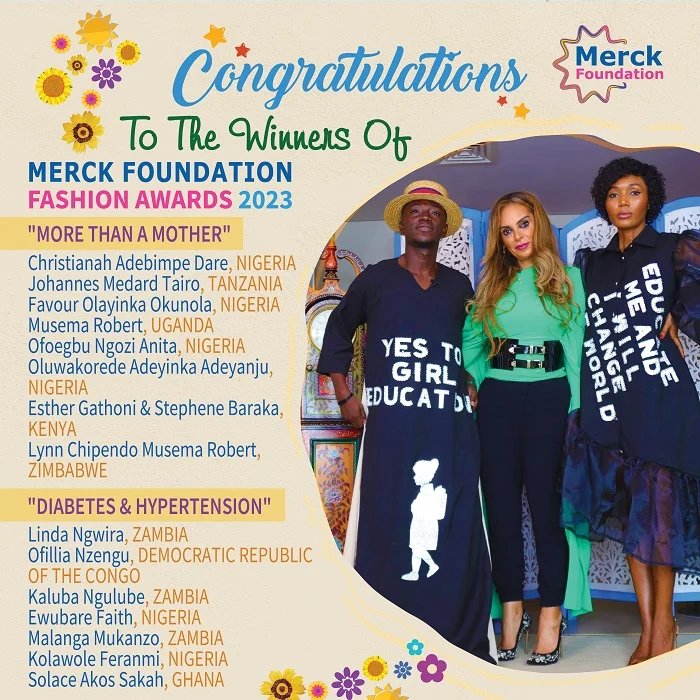 Merck Foundation CEO in Partnership with African First Ladies Announce Winners of Their FASHION AWARDS 2023 to Raise Awareness About Diabetes, Hypertension and Promote Healthy Lifestyle<br>