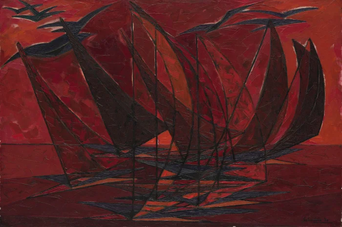Incarnadine, a remarkable 1960 painting by Jehangir Sabavala leads Saffronart's Winter Online Auction on 17 - 18 December 2024<br>