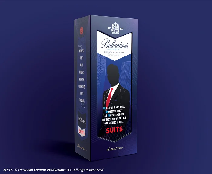 Ballantine's Partners with Iconic NBCUniversal TV Series 'Suits' for a Limited-Edition Pack to Pay Tribute to the Unapologetic Corporate Tribe of India<br>