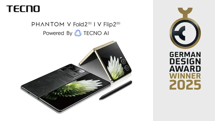 German Design Awards Honor TECNO PHANTOM V Fold2 5G and PHANTOM V Flip2 5G: A Triumph of Product Design Excellence<br>