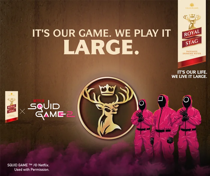 Seagram’s Royal Stag Packaged Drinking Water Partners With Global Sensation Netflix’s Squid Game Season 2 for an Iconic Collaboration<br>