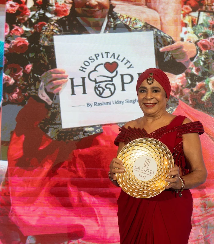 Nonprofit Organisation Hospitality Hope by Rashmi Uday Singh From India Honoured With “Community Spirit Award” at the Prestigious La Liste Awards 2025 in Paris<br>
