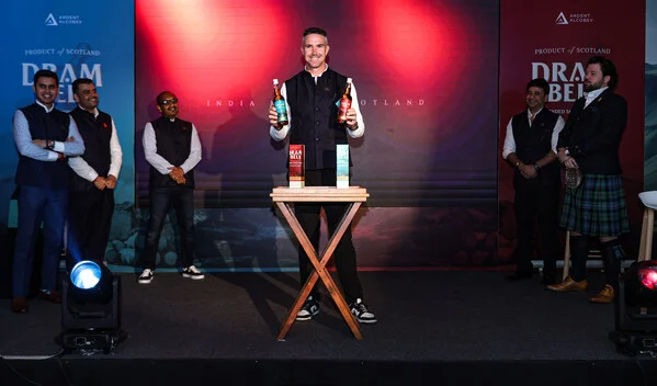 Kevin Pietersen Unveils the exquisite blended scotch whisky, 'Dram Bell,' by Ardent Alcobev