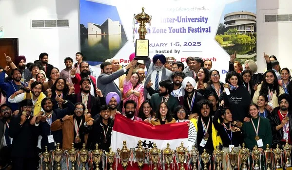 With 26 trophies, Chandigarh University lifts overall trophy during 38th AIU Inter-University North Zone Youth Festival 2025