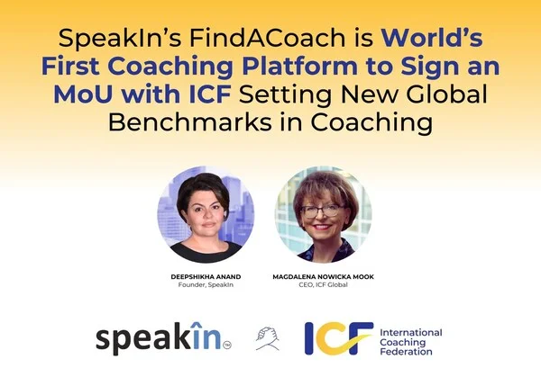 SpeakIn and ICF Join Forces to Create Asia's Largest Industry-Centric Coaching Ecosystem