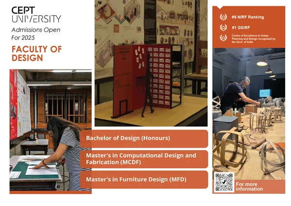 Faculty of Design at CEPT University Invites Applications to UG and PG Programs 2025