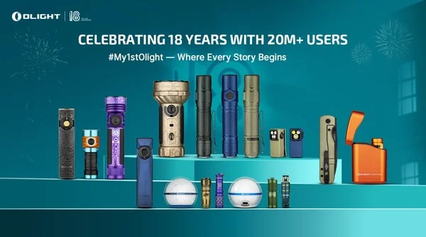 Celebrating 18 Years of Olight: Illuminating Dreams for 20+ Million Users Globally