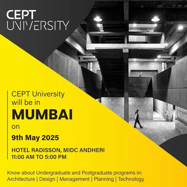 Build India's Future: Discover Career Paths in City Planning, Construction, and Design with CEPT University in Mumbai on May 09, 2025