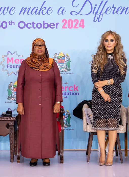 Merck Foundation CEO Congratulates Tanzania President on Being Awarded as ’Mother of the Nation Order’ by the President of the United Arab Emirates<br>
