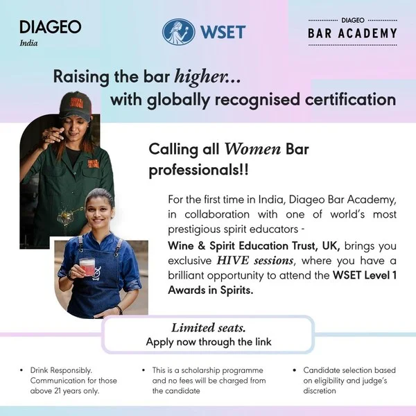 Diageo India and WSET Launch Landmark Initiative powered by Diageo Bar Academy to Empower Women in the Bar Industry