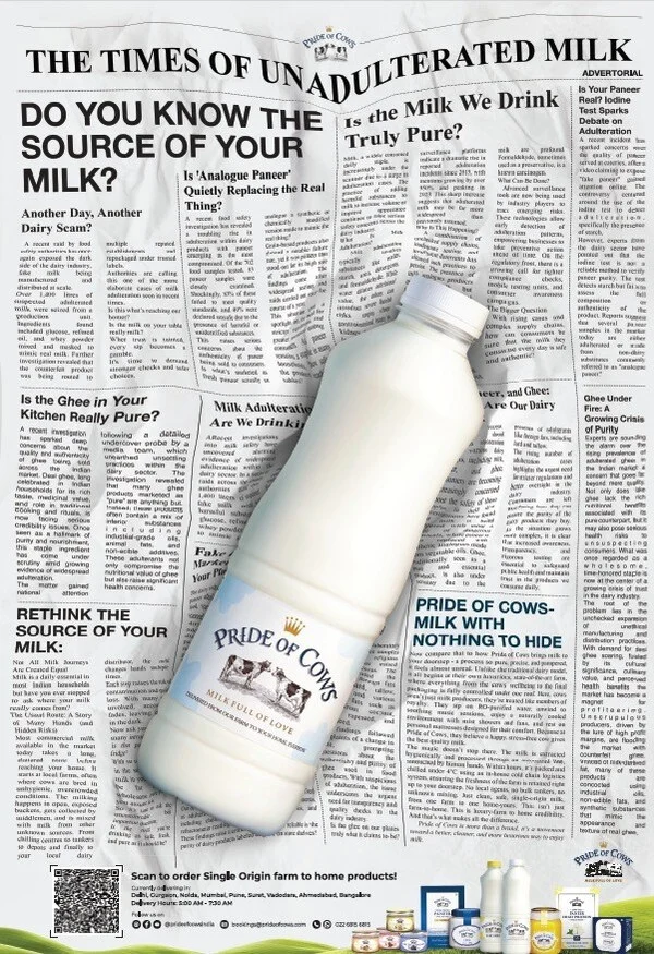 Pride of Cows' New Campaign Encourages Consumers to Ask: "What's the Source of Your Milk?"