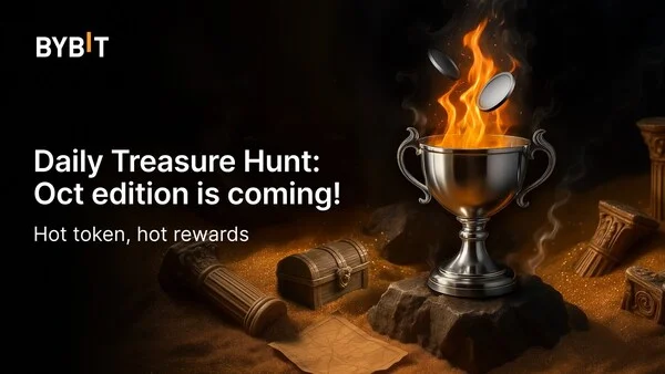 Bybit Brings Back Daily Treasure Hunt With October's "Hot Token Rush"
