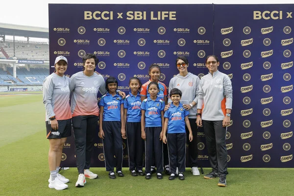 SBI Life &amp; BCCI facilitate a once in a lifetime 'Meet &amp; Greet' for five young girls from Udayan NGO with the Indian Women's Cricket Team