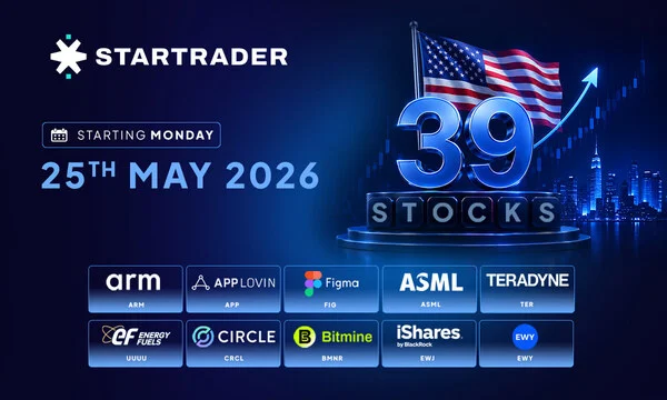 STARTRADER Launches 39 New US Stocks and ETFs Across the Sectors Shaping the Future of Global Markets