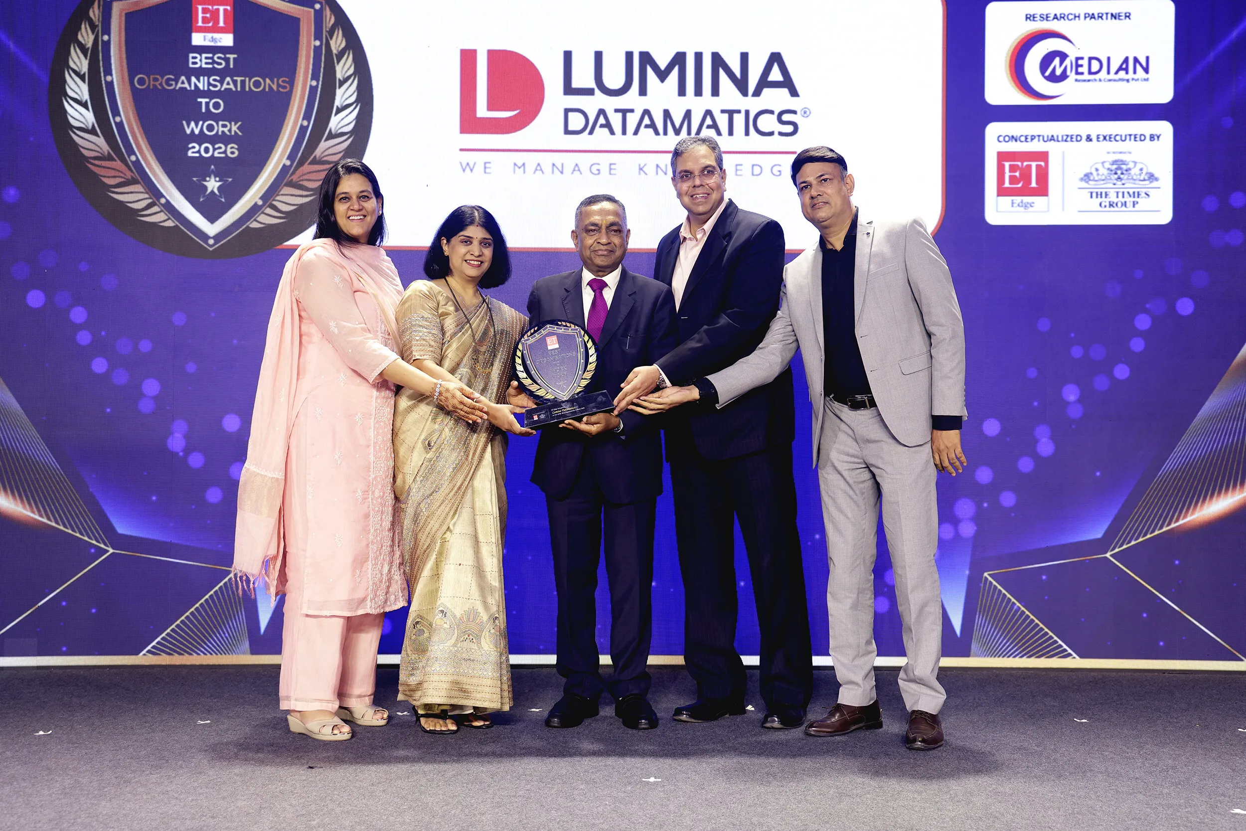 Lumina Datamatics Recognized Among ET Edge's Best Organisations to Work 2026 for the Second Consecutive Year