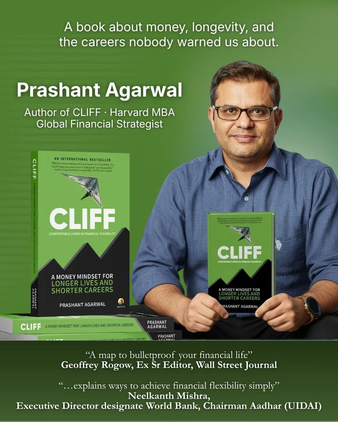 Apricity Publishing Launches Global Bestseller 'CLIFF' In India To Tackle The New Economic Paradox: Longer Lives And Shorter Careers