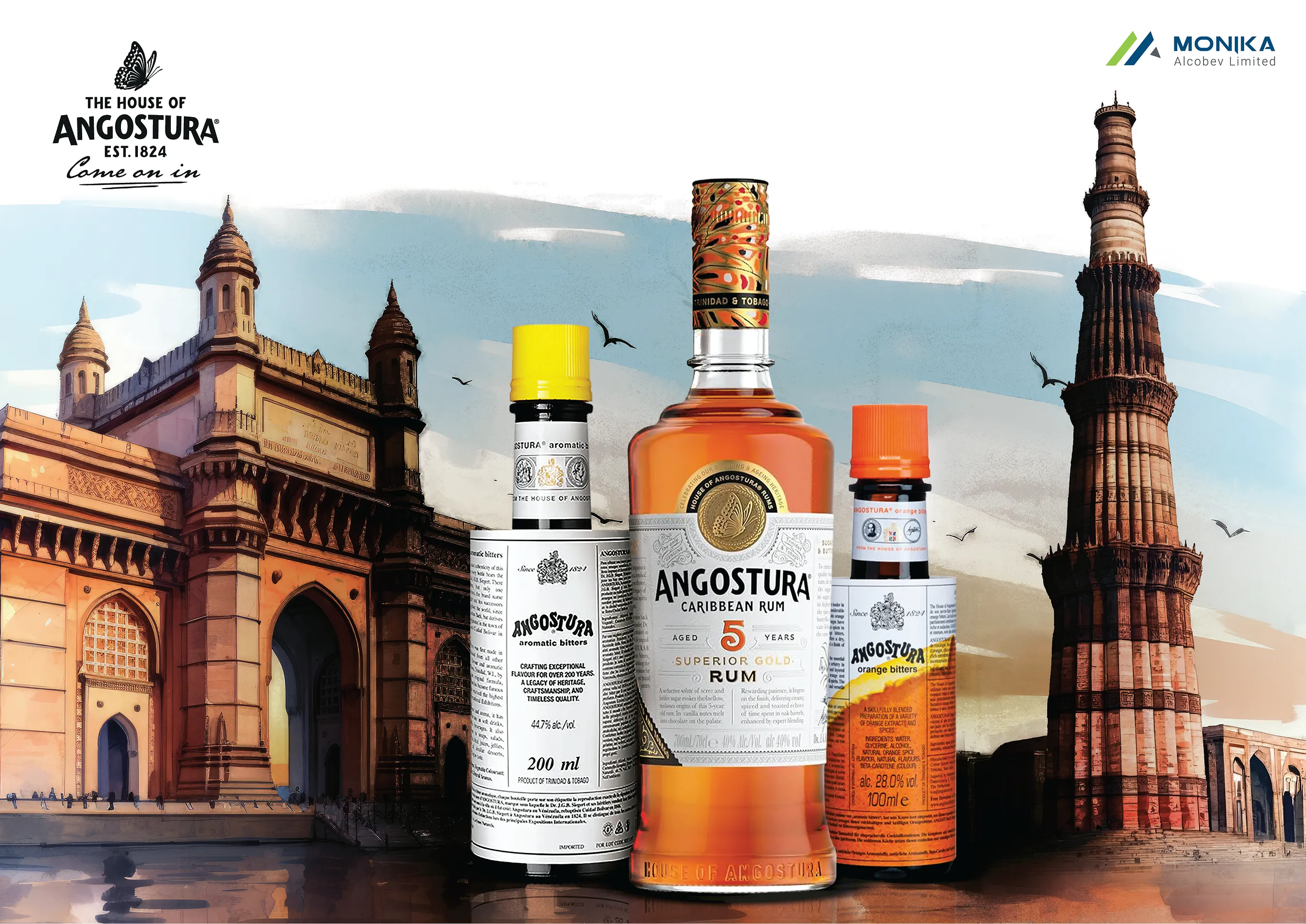 Monika Alcobev Announces Partnership with Angostura, Bringing the Iconic Caribbean Brand to India